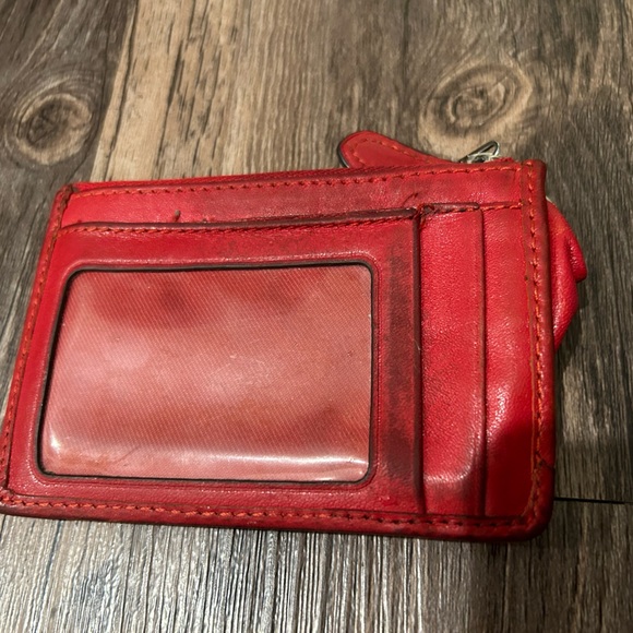 Coach Wallet with Red Detail and ID Holder - Picture 2 of 5